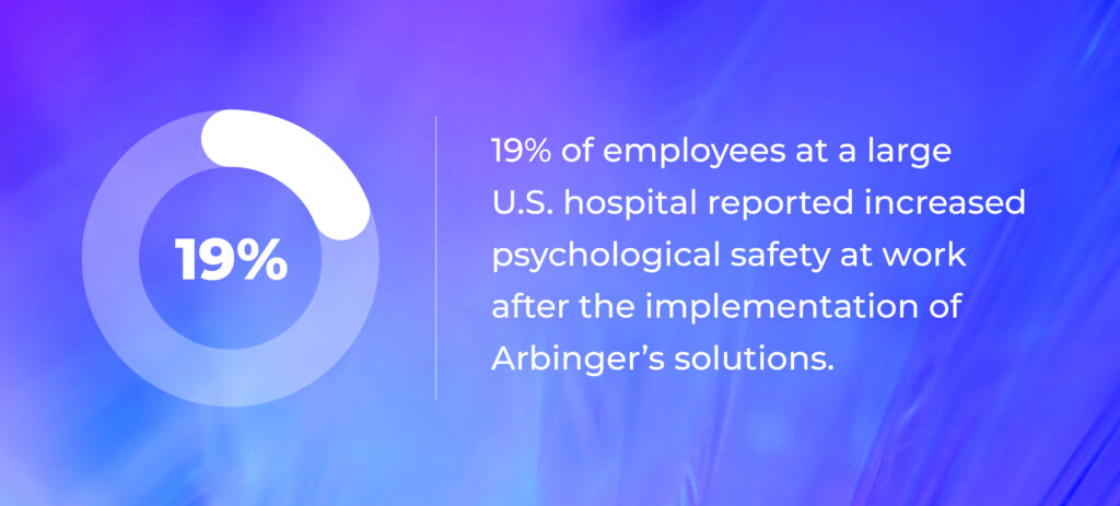 19% of employees at a large US hospital stat