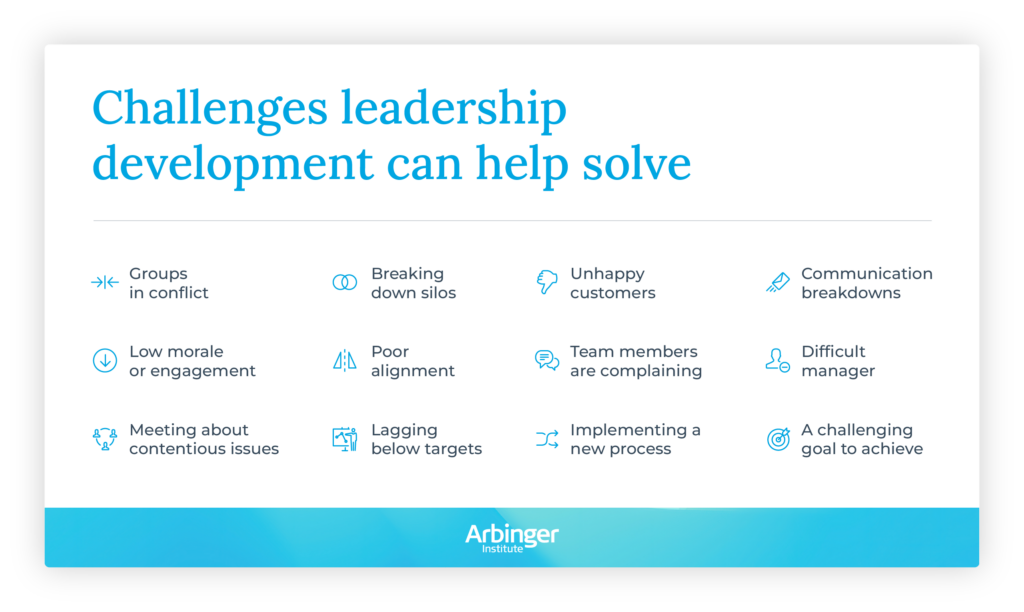 Challenges a leadership development company can help solve