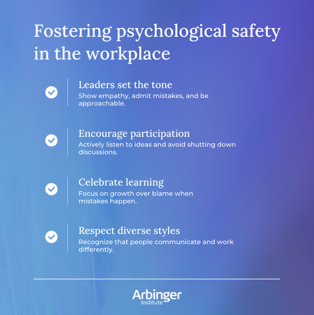 Psychological safety and inclusion checklist